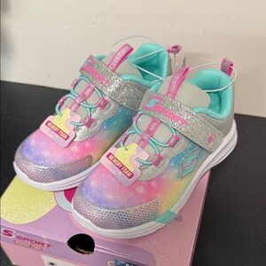 Sporto Kids Sneakers with Silver and Pink Highlights